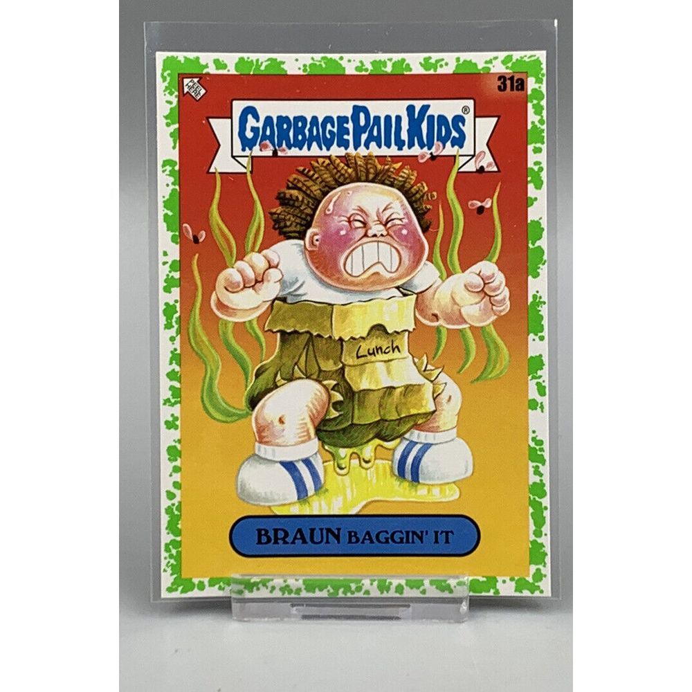 2020 Garbage Pail Kids Booger Green #31A Braun Baggin' It